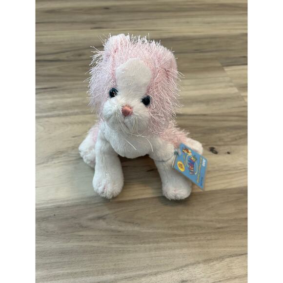 Webkinz Pink & White Cat HM189 Plush GANZ Retired Stuffed Animal Sealed Code - Picture 1 of 6